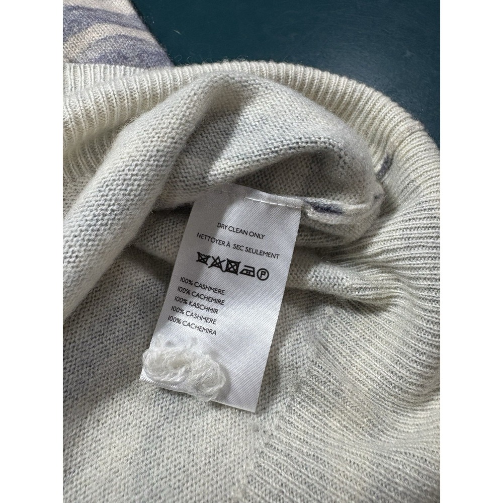 Pilcro Sweater Women's Multicolor 100% Cashmere Tiger Graphic Luxury Size Small‎ - Picture 11 of 13